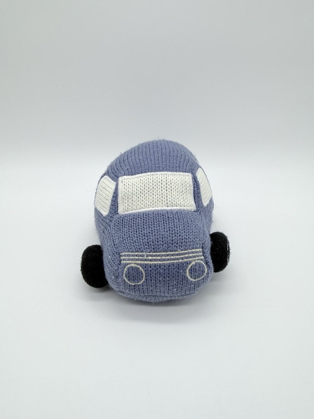 Cloud Island Blue School Bus Plush Toy Knit Car Vehicle Kids Nursery Decor 6"